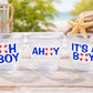 NAUTICAL PARTY CUPS - Nautical Baby Shower Cups Nautical Baby Shower Favors Nautical Party Nautical Party Favors Ahoy Oh Boy It's a Boy Cups