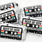 30 - 50th Birthday Cassette Tape Stickers 50th Birthday Stickers For Mini Candy Bar Wrapper Vintage 50th Birthday Best of 1976 Birthday