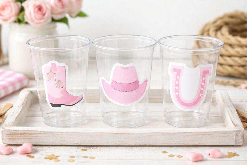 COWGIRL PARTY CUPS - Cowgirl Cups Cowgirl Party Decorations Cowgirl Baby Shower Decorations Baby Sprinkle Cowgirl Boots Birthday Decor Favor