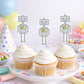 Robot Cupcake Toppers