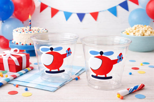 HELICOPTER PARTY CUPS - Helicopter Cups Helicopter Party Favors Helicopter Party Helicopter Birthday Helicopter Party Decorations Helicopter