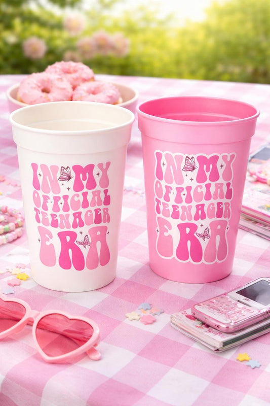 13th Birthday Party Cups - In my Teenager Era Party Cups Teenager Party Cups 13th birthday Party Favors 13th Party Decorations 2010 Birthday