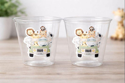 SAFARI PARTY CUPS - Safari Birthday Cups Safari Birthday Safari Party Safari Decorations Safari Baby Shower Safari Favors Jungle Party Cups
