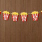 Movie Party Garland, Movie Party Banner, Popcorn Banner, Popcorn Garland, Photo Prop (22817107P)