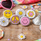 180 - 70s Party Stickers for Candy Two Groovy Birthday Party Stickers Groovy Party Favors 70s favors 70s Candy Wrappers 70's Birthday Party