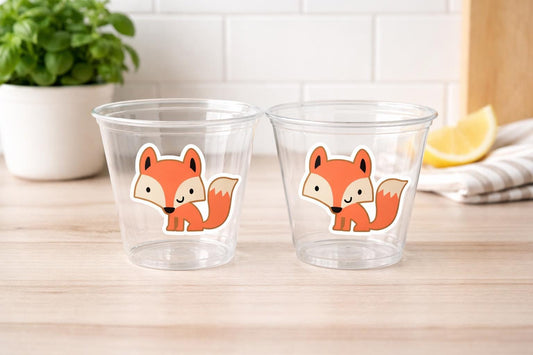 FOX PARTY CUPS - Fox Treat Cups Fox Favors Fox Decorations Woodland Birthday Woodland Baby Shower Woodland Birthday Party Fox Baby Shower