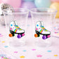 ROLLER SKATE PARTY Cups - Roller Skating Birthday Cups Skate Party Favors Skating Party Cups Roller Skating Birthday 80's Birthday Party