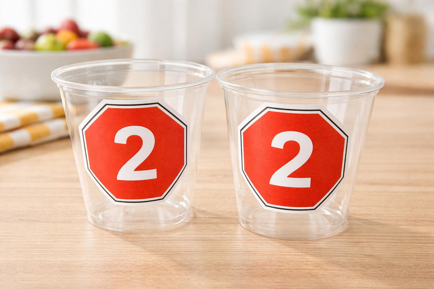 STOP SIGN CUPS - School Bus Party Cups Traffic Sign Cups Transportation Party School Bus Party School Bus Cups Racing Party Cup Race Car Cup
