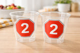 STOP SIGN CUPS - School Bus Party Cups Traffic Sign Cups Transportation Party School Bus Party School Bus Cups Racing Party Cup Race Car Cup