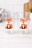 FOX PARTY CUPS - Fox Birthday Party Cups Fox Party Favors Fox Decorations Woodland Birthday Party Cups Woodland Baby Shower Fox Baby Shower