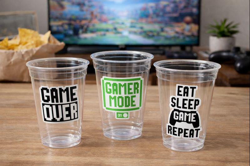 GAMING PARTY Cups - Video Game Cups Video Game Party Cups Level Up Party Decorations Gamer Baby Shower Decorations Video Game Birthday