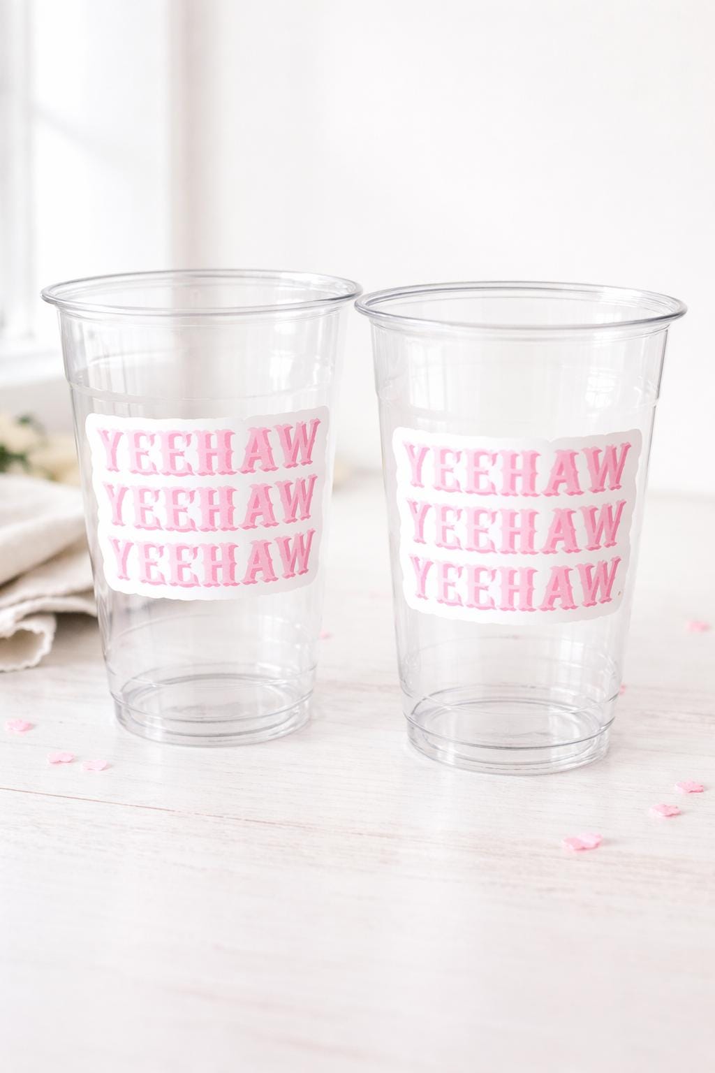 YEEHAW COWGIRL PARTY Cups - Cowboy Party Cups Cowgirl Party Decorations Cowgirl Bachelorette Party Cowgirl Hat Birthday Rodeo Party