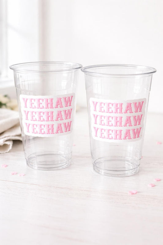 YEEHAW COWGIRL PARTY Cups - Cowboy Party Cups Cowgirl Party Decorations Cowgirl Bachelorette Party Cowgirl Hat Birthday Rodeo Party