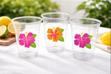 LUAU PARTY CUPS - Aloha Party Cups Luau Party Decoration Luau Party Supplies Luau Baby Shower Tropical Party Decorations Hawaii Hibiscus Cup