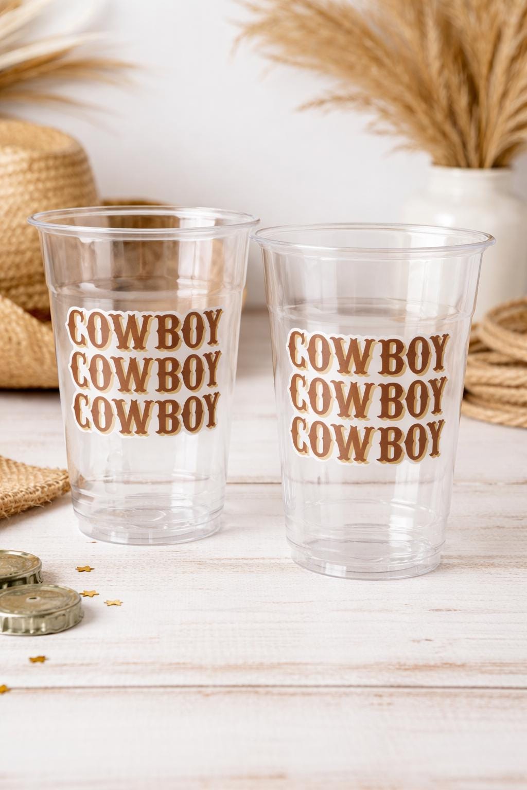 COWBOY PARTY CUPS - Cowboy Cups Cowboy Party Decorations Cowboy Baby Shower Decorations Baby Sprinkle Cowboy Boots Birthday Decoration Favor