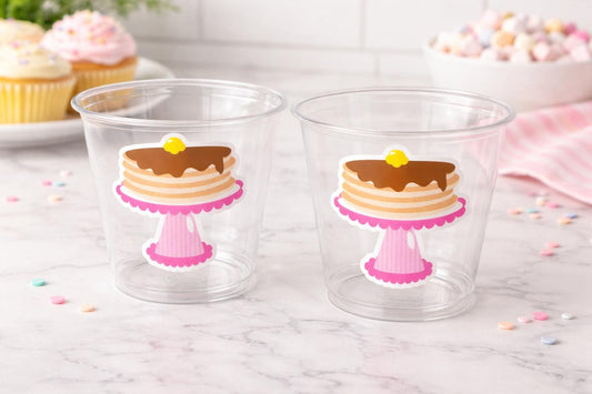 Pancake Party Cups, Pancake Treat Cups, Pancake Birthday, Pancake Party, Pancake Party Favors, Pancakes and Pajamas