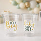 GREEN AND GOLD Baby Shower Cups It's A Boy Baby Shower Favor Green Gold Gender Neutral Baby Shower Favor Green Baby Shower Favor Cups