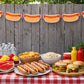 Hot Dog Garland / Hot Dog Banner, Fast Food Banner, Fast Food Garland, Photo Prop