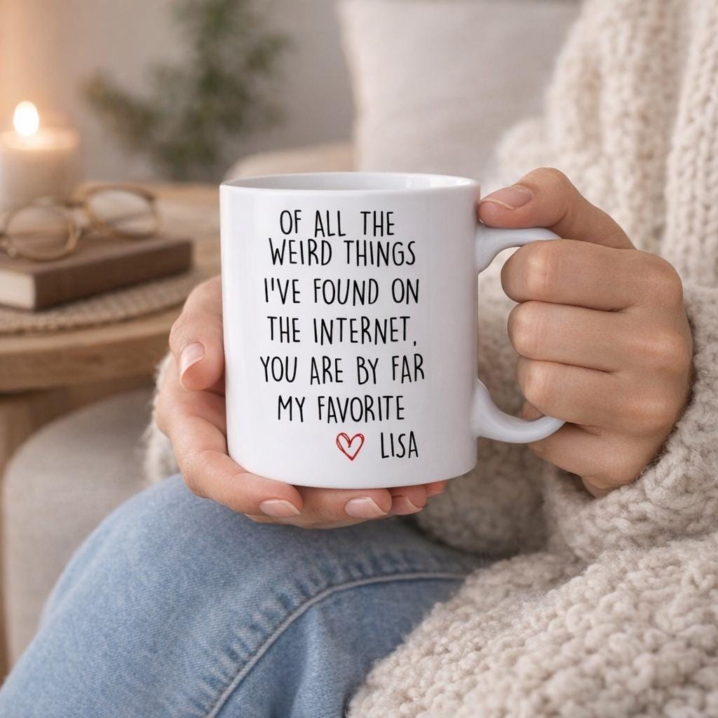You Are The Best Thing I Found On The Internet Mug, Boyfriend Gift, Funny Gift for Him, Gift for Him, Husband Anniversary Gift, Funny Mug
