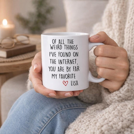 You Are The Best Thing I Found On The Internet Mug, Boyfriend Gift, Funny Gift for Him, Gift for Him, Husband Anniversary Gift, Funny Mug