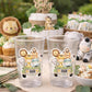 SAFARI PARTY CUPS - Safari Birthday Cups Safari Birthday Safari Party Safari Decorations Safari Baby Shower Safari Favors Jungle Party Cups