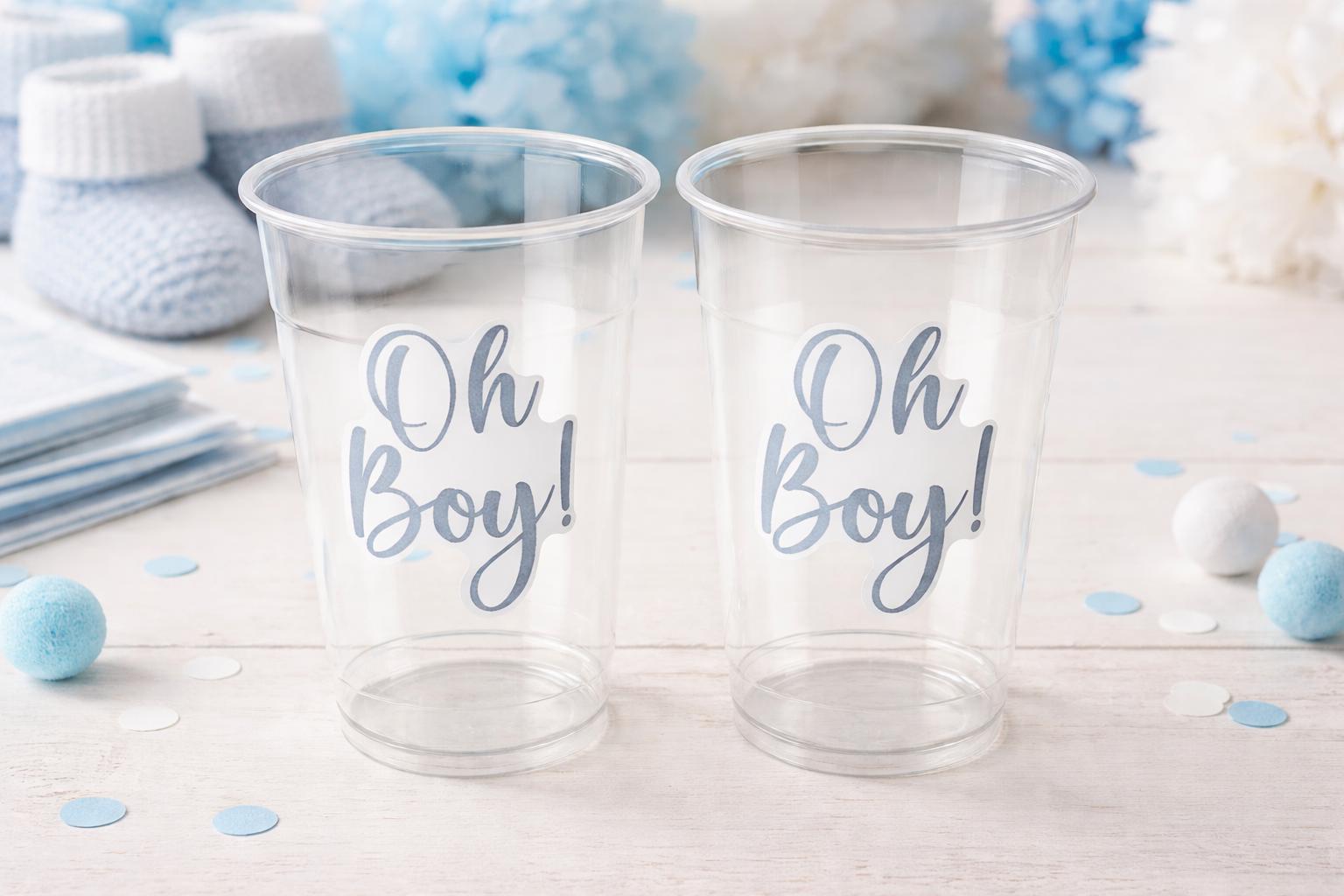 Oh Boy Cups Oh Boy Baby Shower Favors Oh Boy Oh Boy Baby Shower Decorations Boy Baby Shower Party Cups Boy Baby Shower Party Favors Cups