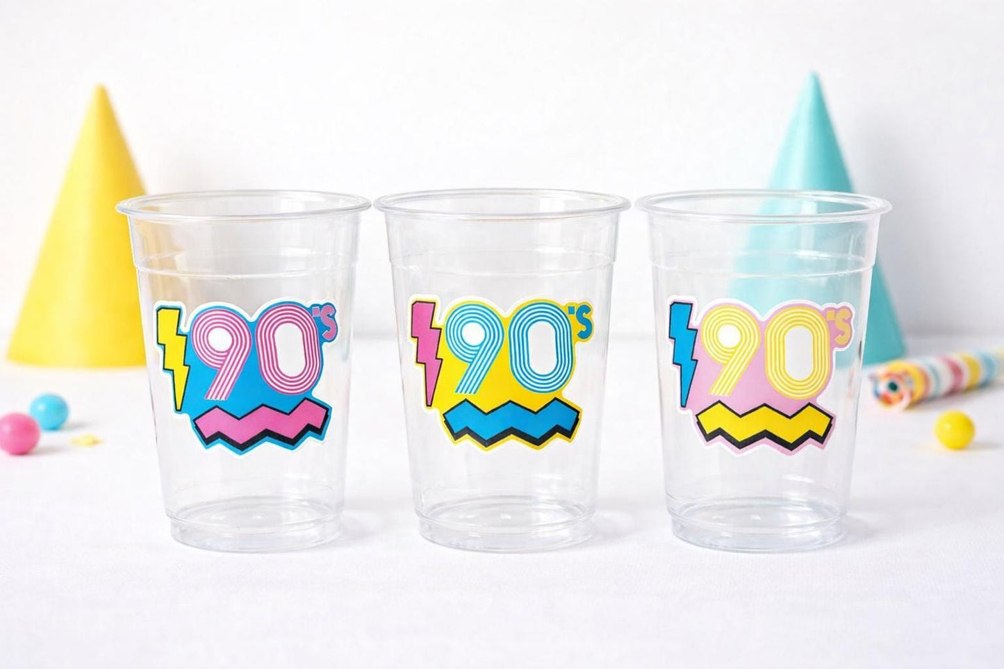 I Love the 90'S PARTY CUPS - 90's Birthday Cups 90's Party Cups 90's Decorations 90's Birthday Party 90's Birthday Party Decorations 90s