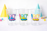 I Love the 90'S PARTY CUPS - 90's Birthday Cups 90's Party Cups 90's Decorations 90's Birthday Party 90's Birthday Party Decorations 90s