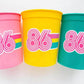 Retro 40th PARTY CUPS - Best of 1985 40th Birthday Party 40th Birthday Favors 40th Party Cups 40th Party Decorations 1985 Birthday 80's Cups