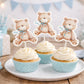 Teddy Bear Cupcake Toppers, Teddybear Cupcake Toppers
