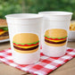 HAMBURGER PARTY Cups - Hamburger Birthday Party Hamburger Party Hamburger Treat Cups Hamburger Birthday Decorations Hamburger Party Favors