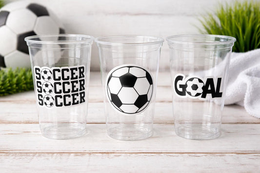 SOCCER PARTY CUPS - Soccer Party Cups Soccer Birthday Soccer Party Soccer Decorations Soccer Party Supplies Soccer Birthday Party Soccer
