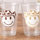 Brown COWBOY PARTY CUPS - Cowboy Cups Cowboy Party Decorations Cowgirl Bachelorette Cow Print Hat Happy Face Cups Cowboy Rodeo Party Cups