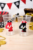 PIRATE PARTY CUPS - Pirate Cups Pirate Birthday Pirate Party Decorations Pirate Birthday Party Pirate Party Supplies Pirate Happy Birthday