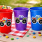 MONSTER TRUCK PARTY Cups - Monster Truck Treat Cups Monster Truck Birthday Monster Truck Party Monster Truck Party Favors, Monster Truck Cup