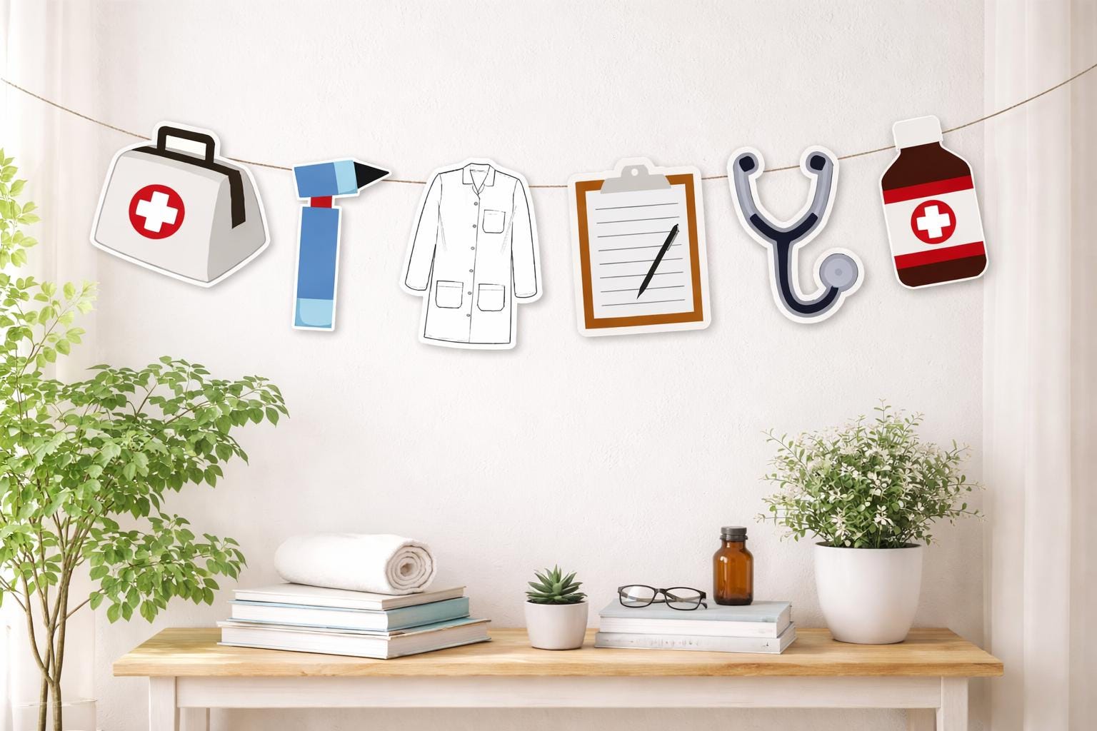 Doctor Garland, Doctor Banner, Medical School, Doctor Party Decorations, Doctor party, Doctor Graduation, 41421933P