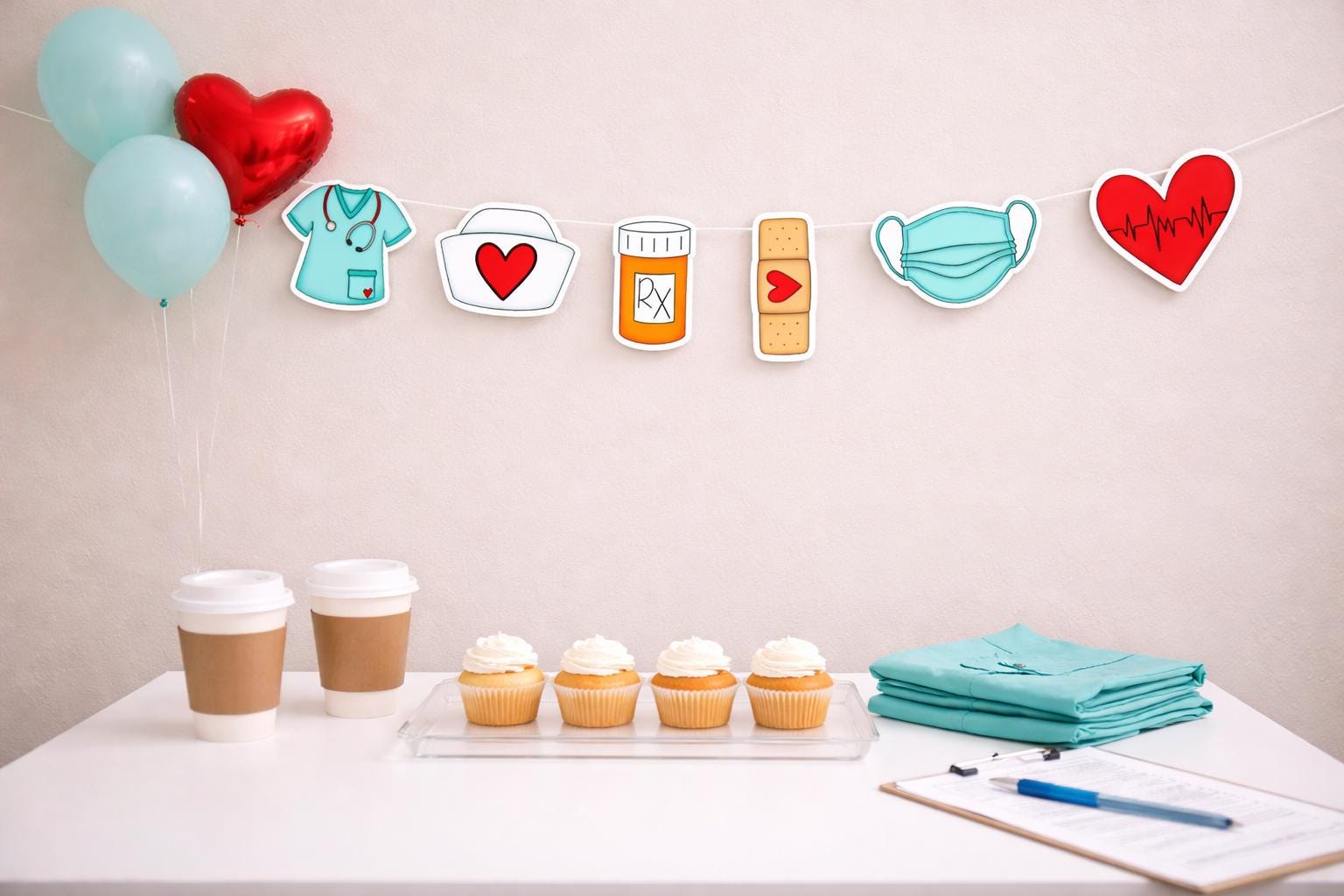 Medicine Garland, Nurse Banner, Nursing Banner, Nurse Garland, Doctor Garland, Doctor Banner, RN Banner, Nurse Graduation, Nurse Party Decor