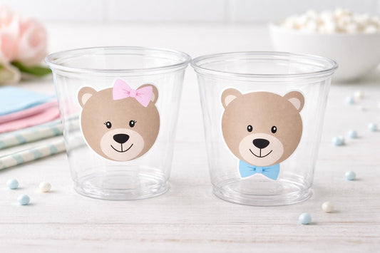 Teddy Bear Party Cups, Teddy Bear Treat Cups, Teddy Bear Birthday, Teddy Bear Party, Teddy Bear Party Favors, Teddy Bear Baby Shower