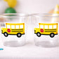 School Bus Party Cups - School Cups School Bus Birthday School Bus Party School Bus Favors Teachers Gift Gift for Teacher Back To School