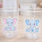ELEPHANT PARTY CUPS- Elephant Cups Elephant Decorations Elephant Birthday Elephant Gender Reveal Elephant Party Favors Elephant Baby Shower