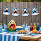 Shark Banner, Shark Garland, Space Banner, Space Garland, Shark Party