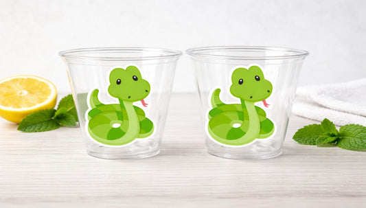 Snake Party Cups Reptile Party Cups Snake Birthday Party Snake party decorations Reptile Party Decorations Snake Cups Jungle Party Safari