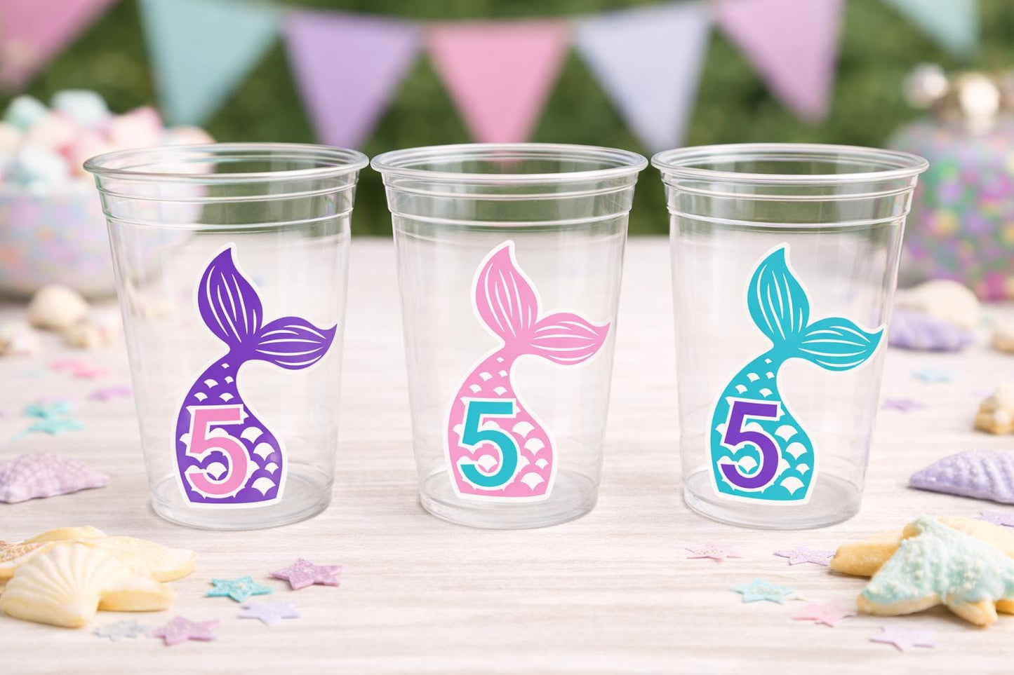 MERMAID PARTY CUPS - Mermaid Birthday Cups Mermaid Party Cups Mermaid Party Decorations Mermaid Party Favors Mermaid Mermaid Party Decor