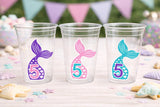 MERMAID PARTY CUPS - Mermaid Birthday Cups Mermaid Party Cups Mermaid Party Decorations Mermaid Party Favors Mermaid Mermaid Party Decor