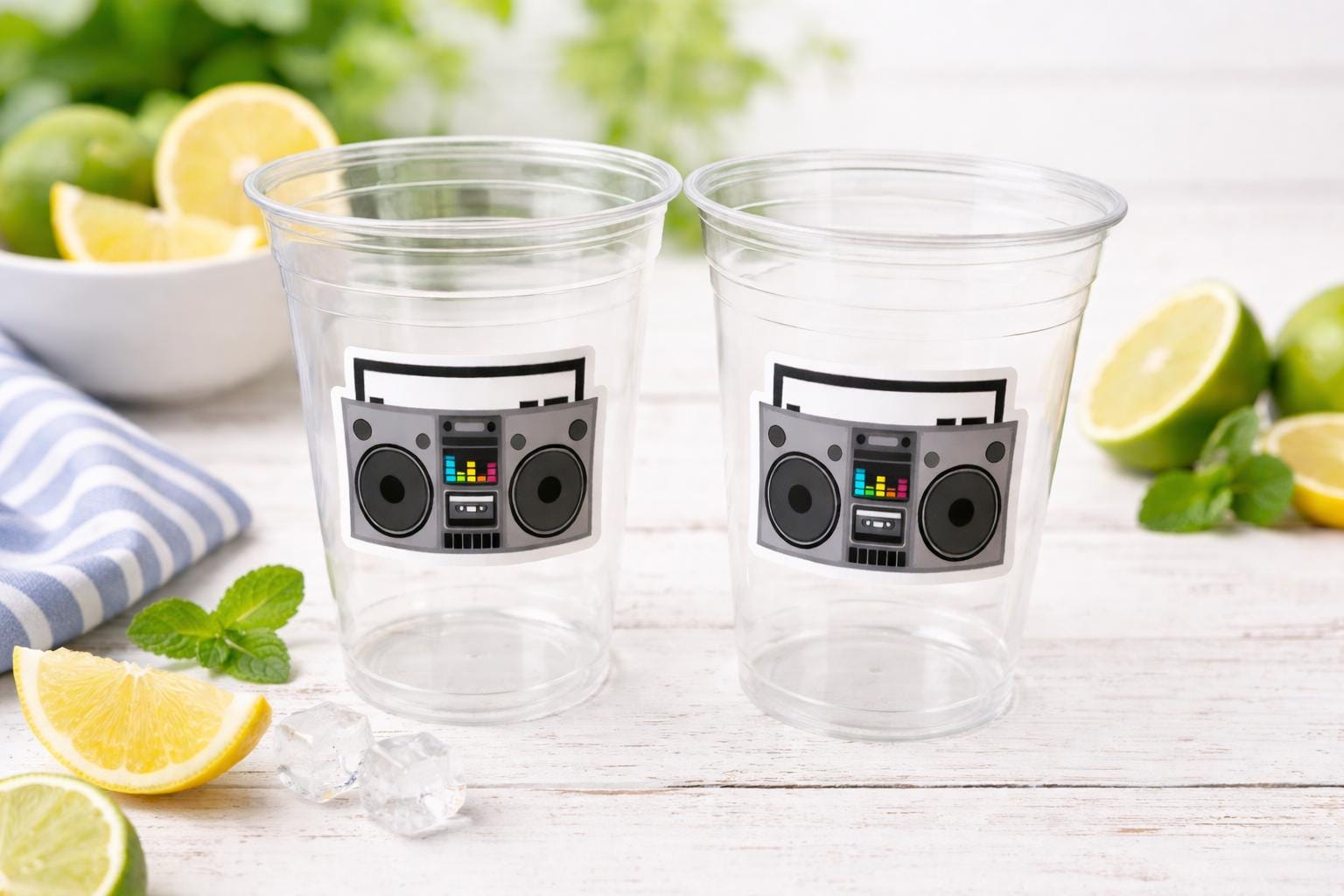 BOOMBOX PARTY CUPS -I Love the 80'S Party Cups 80s Birthday Cups 80's Party Cups 80's Decorations Birthday Party Decorations 80s 90s Boombox