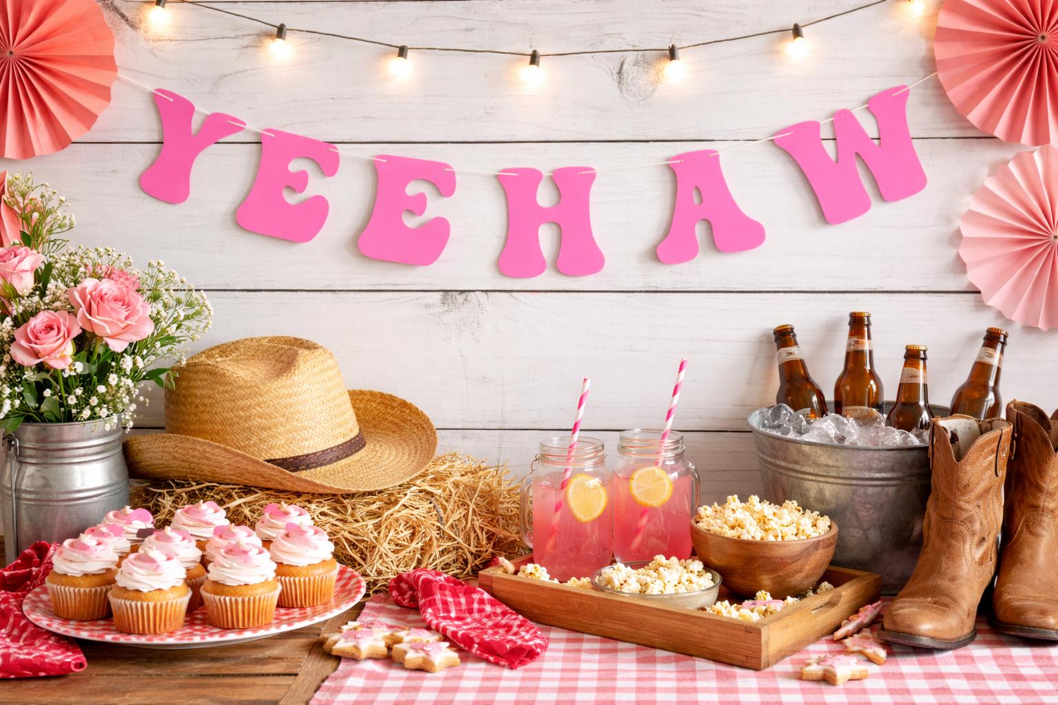 YEEHAW BANNER Cowgirl Party Banner Let's Go Girls Banner Cowgirl Birthday Banner Cowgirl Party Banner Decorations Bachelorette Party Banner