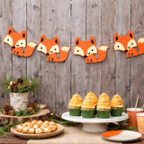 Fox Garland, Fox Banner, Woodland Banner, Woodland Garland, Nursery Decoration, Baby Shower, Photo Prop (11517229A)
