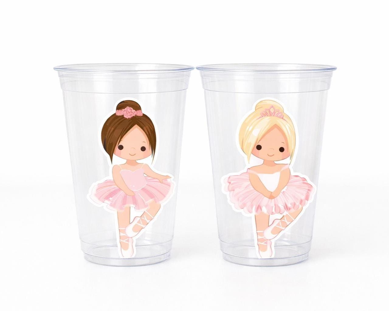 BALLET PARTY CUPS - Ballerina Party Cups Ballet Birthday Party Ballet Party Decorations Ballerina 1st Birthday Ballerina Party Baby Shower