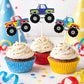 Monster Truck Cupcake Toppers, Monster Truck Cake Toppers, Monster Truck Birthday, Monster Truck Colorful - Item# 728161215A