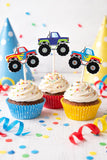 Monster Truck Cupcake Toppers, Monster Truck Cake Toppers, Monster Truck Birthday, Monster Truck Colorful - Item# 728161215A